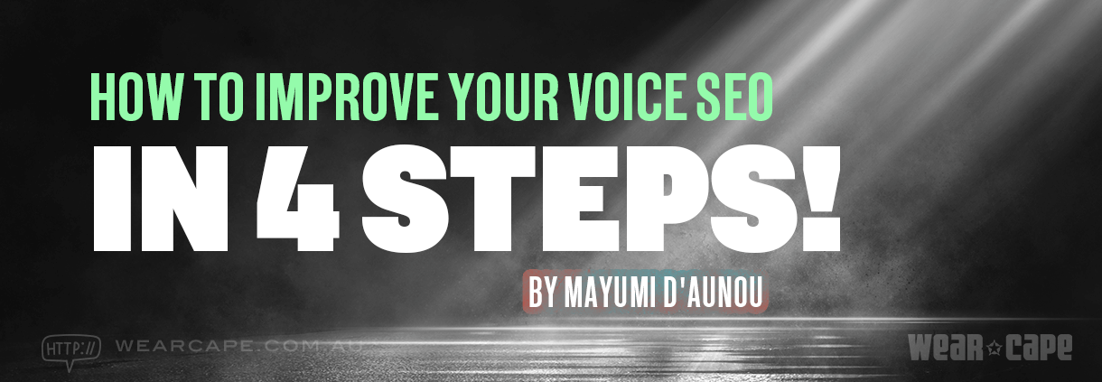 How to Improve Your Voice SEO In 4 Steps title